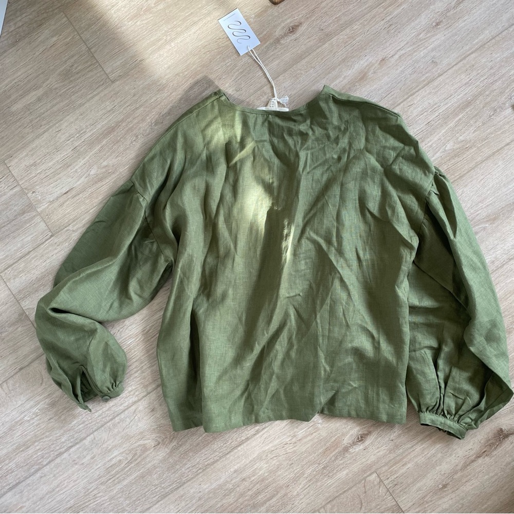 ✨LAST DAY✨ NWT Maurie and Eve All Yours Linen Blouse - Picture 6 of 8